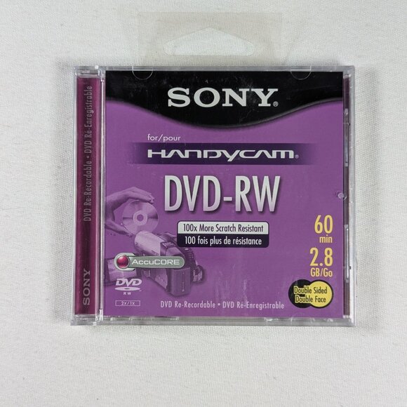 SONY DVD-RW Handycam disc: 60 mins 2.8 GB - Picture 4 of 7